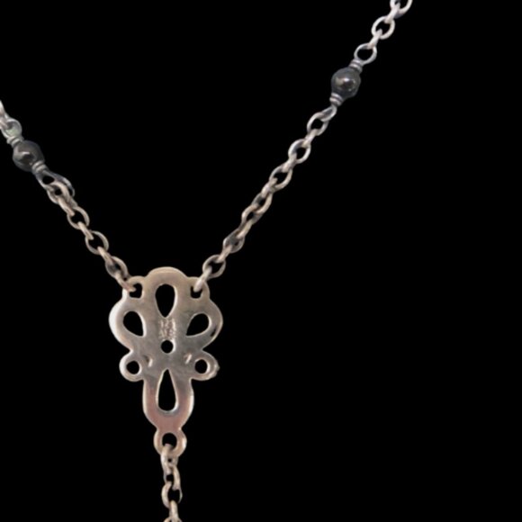 Pandora RARE!!!! Elegant Sincerity Mother Pearl Sterling Necklace 590318MP48 - Picture 6 of 13